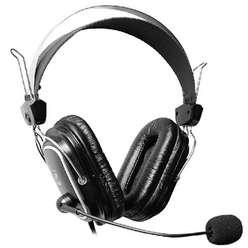 Гарнитура A4 Tech HS-200, диапазон частот 20-20000 Гц, черная / Гарнитуры №2