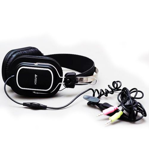 Гарнитура A4 Tech HS-200, диапазон частот 20-20000 Гц, черная / Гарнитуры №3