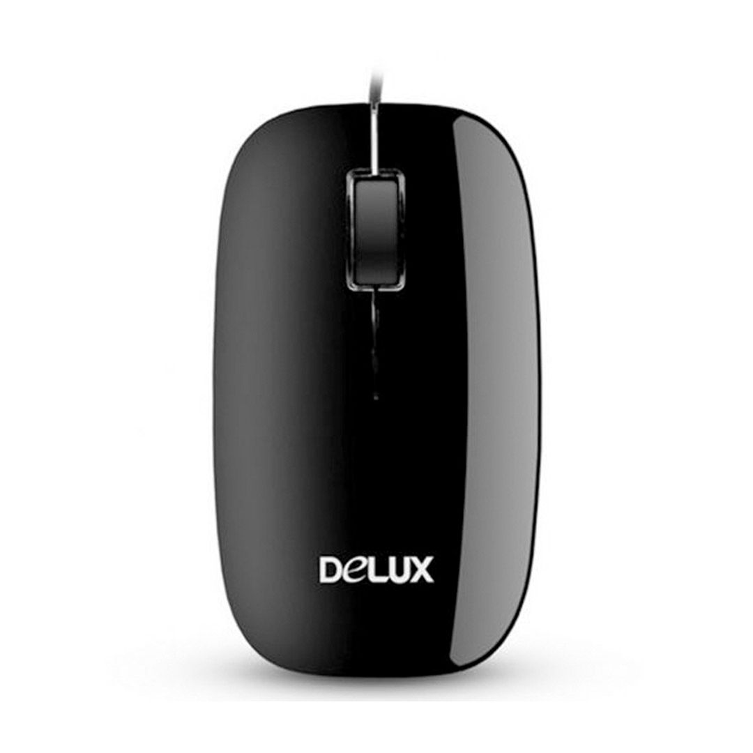 Мышь проводная оптическая Delux DLM-110OUB, USB, 3 кнопки, 800 dpi, черная / Мыши проводные oe.kz Мышь проводная оптическая Delux DLM-110OUB, USB, 3 кнопки, 800 dpi, черная / Мыши проводные