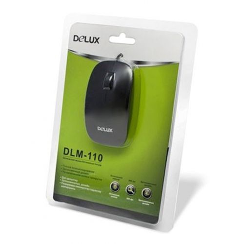 Мышь проводная оптическая Delux DLM-110OUB, USB, 3 кнопки, 800 dpi, черная / Мыши проводные №3 oe.kz Мышь проводная оптическая Delux DLM-110OUB, USB, 3 кнопки, 800 dpi, черная / Мыши проводные №3