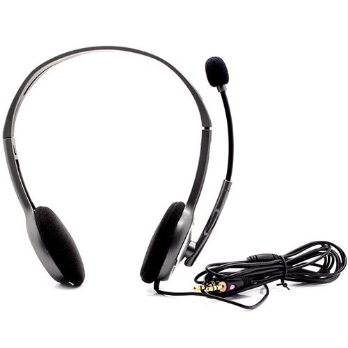 Гарнитура Logitech H110, диапазон частот 20-20000 Гц, серая / Гарнитуры №2