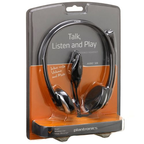 Гарнитура Plantronics .Audio 326, диапазон частот 20-20000 Гц, черная / Гарнитуры №3