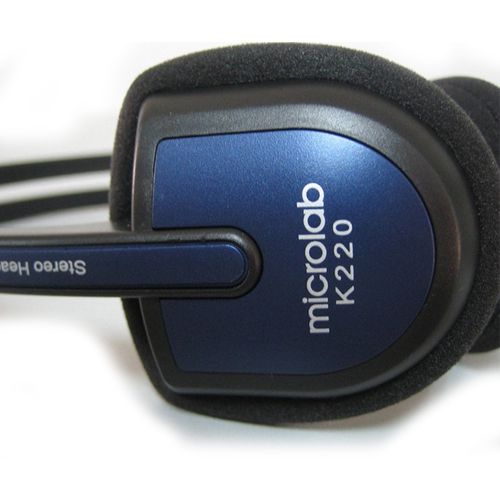 Гарнитура Microlab K220, диапозон частот 30-16000 Гц, черная / Гарнитуры №2