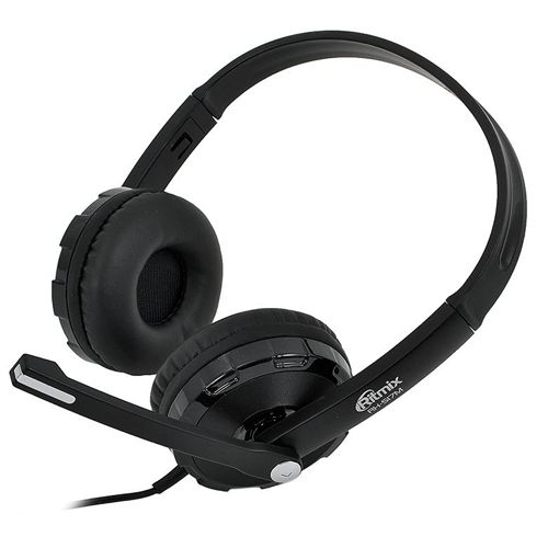 Гарнитура Ritmix RH-517M, частотный диапазон 20 - 20000 Гц, черный / Гарнитуры №2