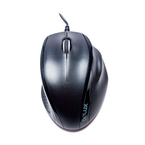 Мышь проводная оптическая Delux DLM-396OUB, USB, 3 кнопки, 1000 dpi, черная / Мыши проводные №3