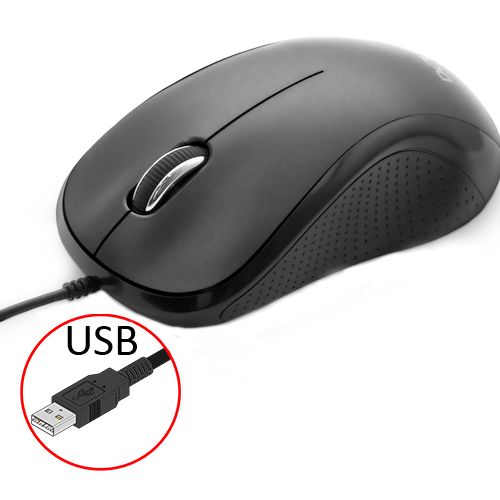 Мышь Delux DLM-391OUB, 1000 dpi, Optical, USB, black / Мыши проводные
