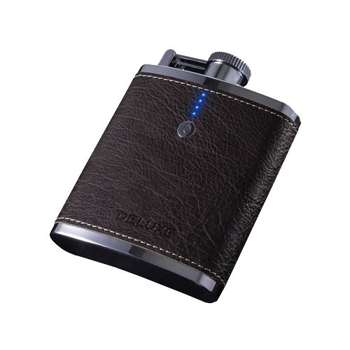 Портативное зарядное устройство Deluxe DLPB-110, в форме фляжки, кожаный, коричневый / Портативные зарядные устройства oe.kz Портативное зарядное устройство Deluxe DLPB-110, в форме фляжки, кожаный, коричневый / Портативные зарядные устройства
