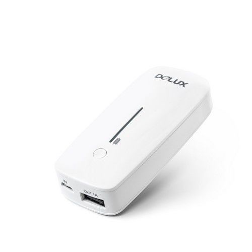 Портативное зарядное устройство Delux DLP-09, 5200 mAh, 7 степеней защиты, белое / Портативные зарядные устройства