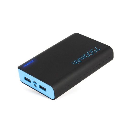 Портативное зарядное устройство SVC UPB-805B, 7500 mAh, LED-фонарик, Micro-USB в комплекте, черное / Портативные зарядные устройства