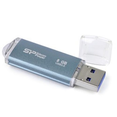 Silicon Power SP008GBUF3M01V1B, USB Flash Drive 8GB "Marvel M01", USB 3.0, синий