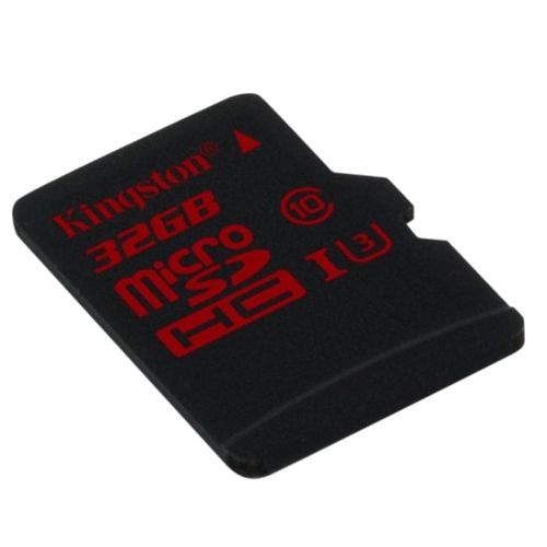 Карта памяти 32 Gb, Kingston, micro SDHC, UHS-1 3 класс скорости, без адаптера