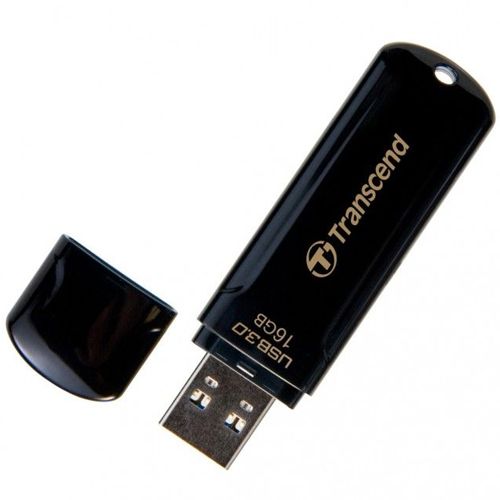 USB-флешка 16 Gb, Transcend "JetFlash 700", USB 3.0, қара