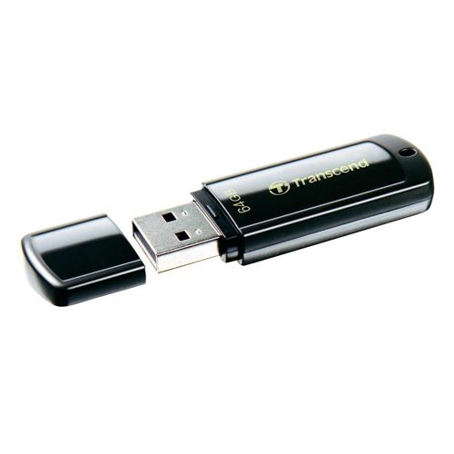 USB-флешка 64 Gb, Transcend "JetFlash 350", USB 2.0, черный