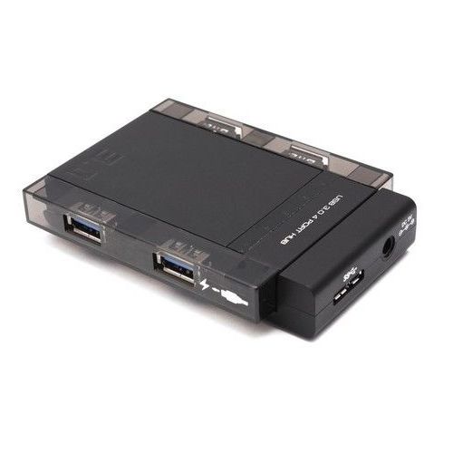 Расширитель USB, Deluxe, EV-HUB3002, 4 порта, USB 3.0 Hi-Speed, дополнительное питание, черный / Веб-камеры