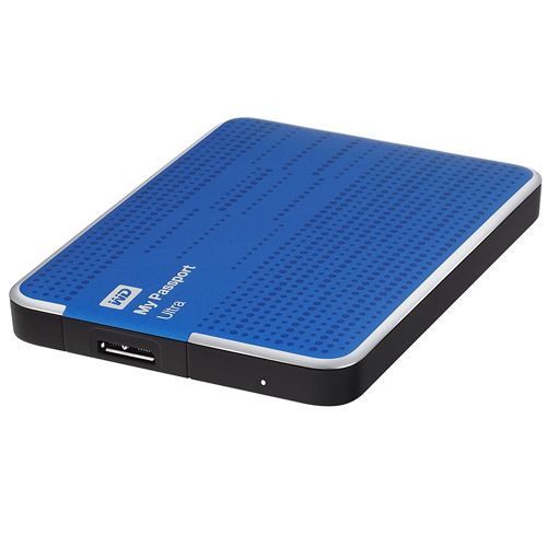Жесткий диск 500 Gb, Western digital ''My Passport ultra'', USB 3.0 micro-B "мама", HDD, синий