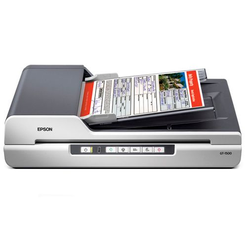 Сканер Epson GT-1500, A4, 1200*2400 dpi, 48 bit, USB 2.0, ADF, планшетный / Сканеры