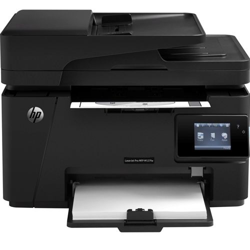 МФУ лазерное HP LaserJet Pro M127fw (принтер, сканер, копир, факс), А4, 20 стр/мин, без кабеля USB / Лазерные монохромные
