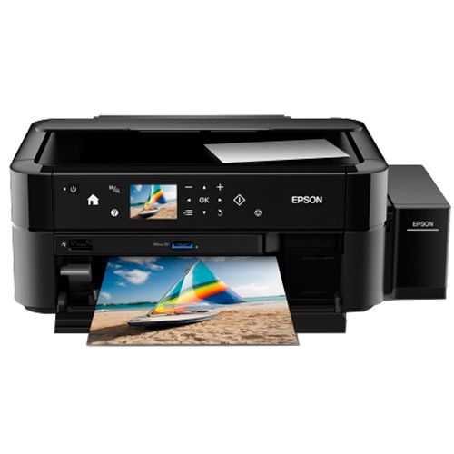 МФУ струйный цветной Epson L850, А4, 5760*1440, 37 стр/мин, с СНПЧ, печать на CD/DVD, без кабеля USB / Струйные