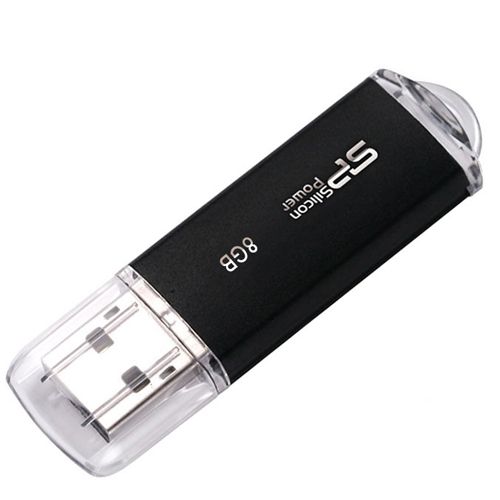 USB-флешка 8 Gb, Silicon Power "UltimaII", USB 2.0, черная