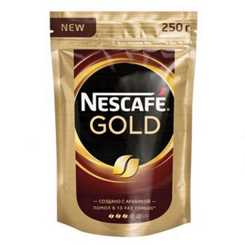 Кофе растворимый Nescafe Gold, 250 гр, вакуумная упаковка / Кофе растворимый
