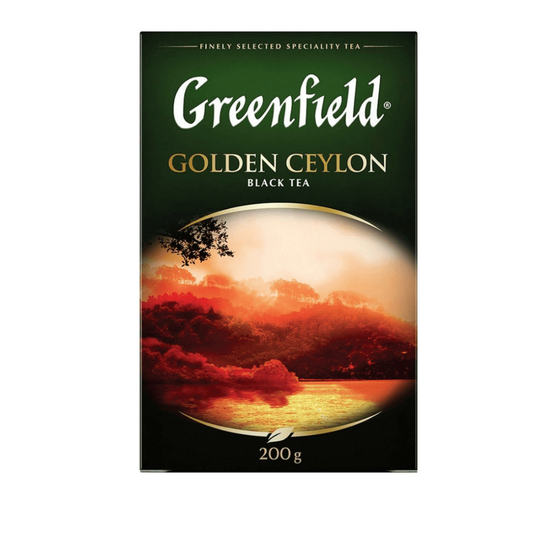 Шай Greenfield Golden Ceylon, қара шай, 200 гр, жапырақты / Жаймалық шай oe.kz Шай Greenfield Golden Ceylon, қара шай, 200 гр, жапырақты / Жаймалық шай