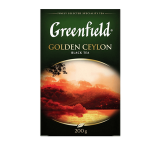 Шай Greenfield Golden Ceylon, қара шай, 200 гр, жапырақты / Жаймалық шай