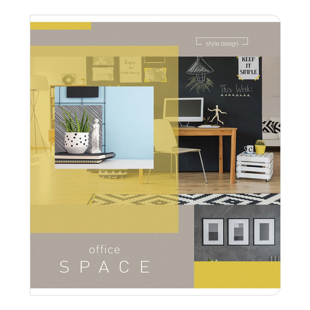 Дәптер ArtSpace "Кеңсе. Office space", A5, 60 парақ, тор көз, қыстырғышта