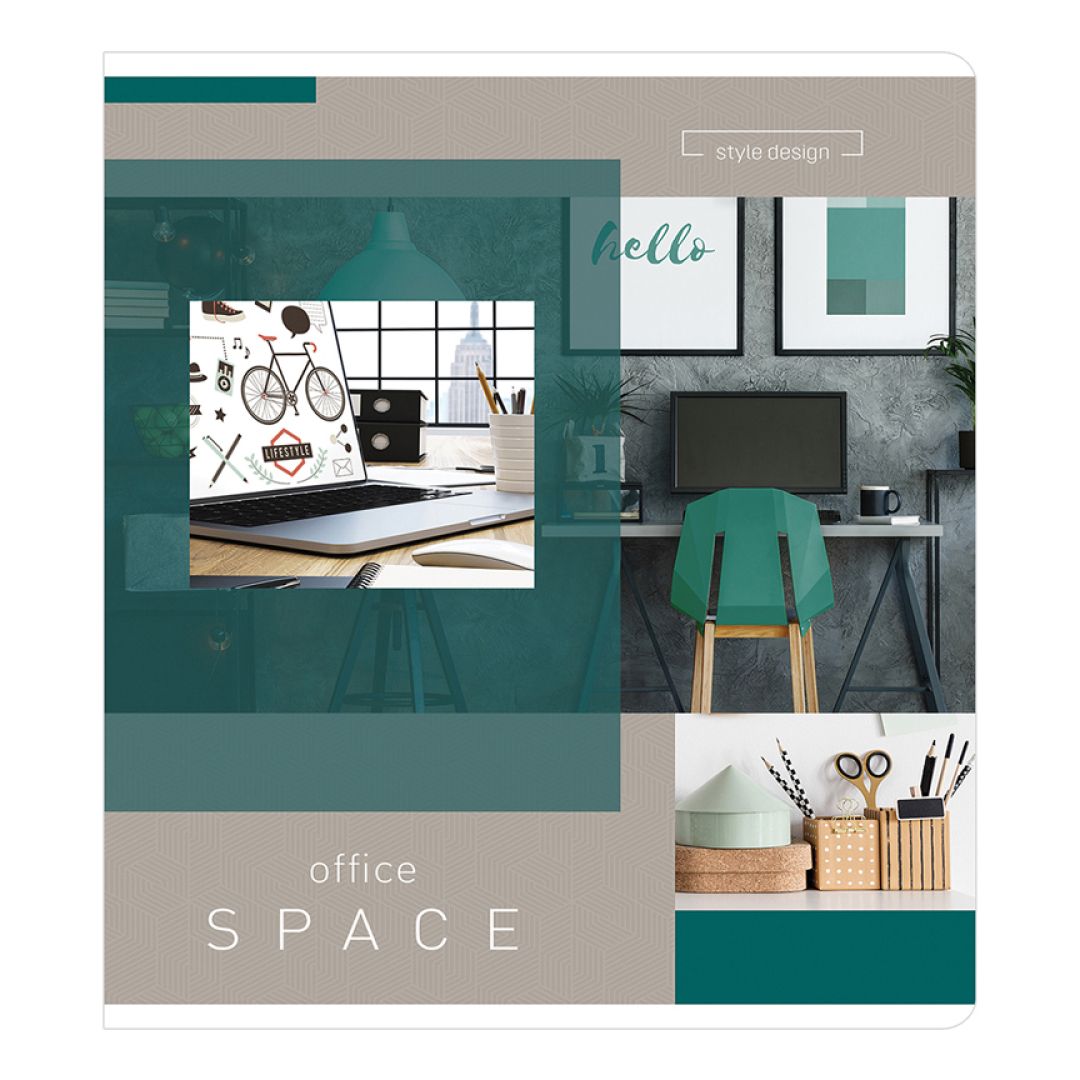 Дәптер ArtSpace "Кеңсе. Office space", A5, 60 парақ, тор көз, қыстырғышта