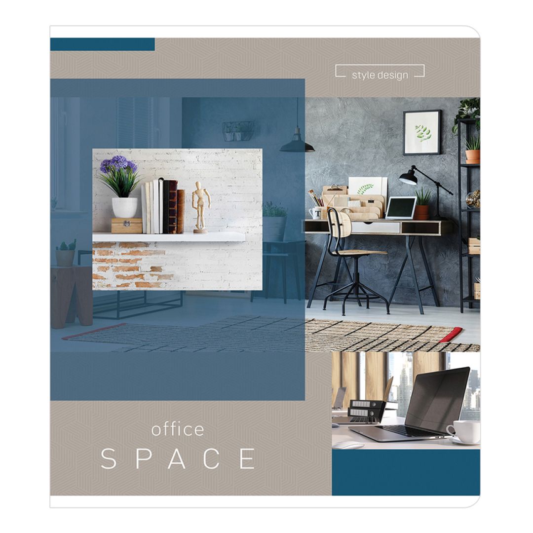 Дәптер ArtSpace "Кеңсе. Office space", A5, 60 парақ, тор көз, қыстырғышта