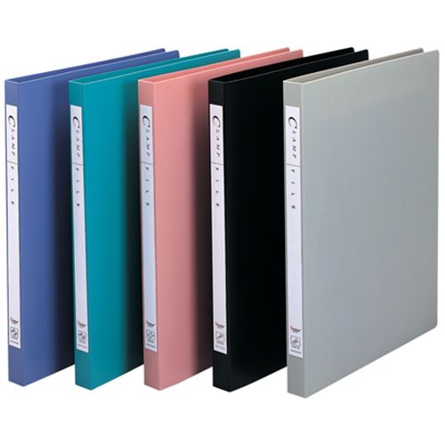 Папка Shuter с зажимом, А4 формат, корешок 40 мм, ассорти / Папки с зажимом