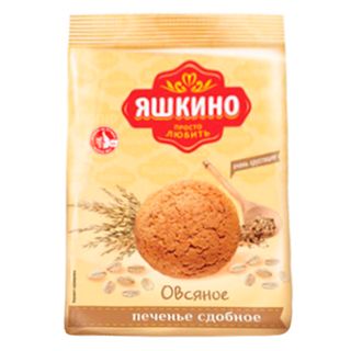 Печенье сдобное Яшкино "Овсяночка", 350 гр / Печенье, вафли, крекеры