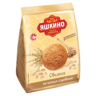 Майқоспа печенье Яшкино "Сұлы жармасы", 350 гр / Печенье және пряниктер