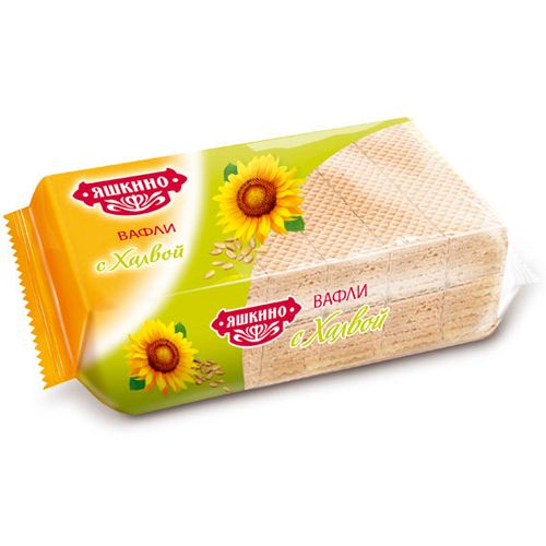 Вафли Яшкино "С халвой", 200 гр / Печенье, вафли, крекеры №2