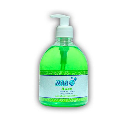 Жидкое мыло Milde "Алоэ", с дозатором, 0,5 л
