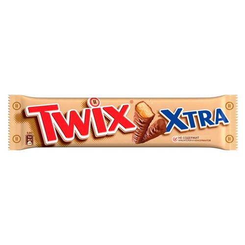 Шоколадный батончик Twix, большой, 85 гр / Шоколад