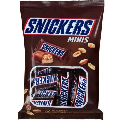 Шоколад батончиктері Snickers minis, 180 гр