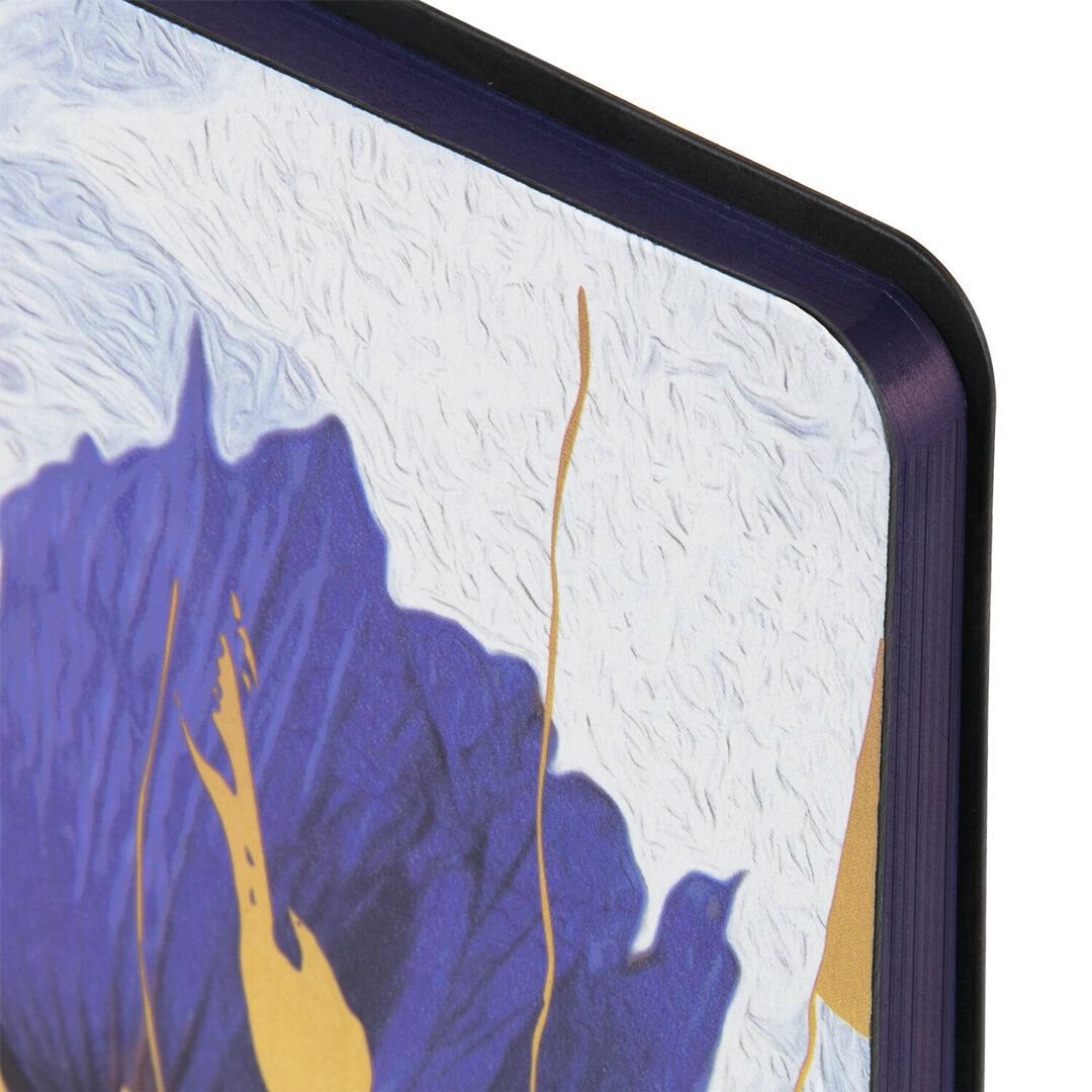 Ежедневник недатированный Brauberg Vista "Blue flowers", А5, 136 л, кожзам / Ежедневники недатированные №4