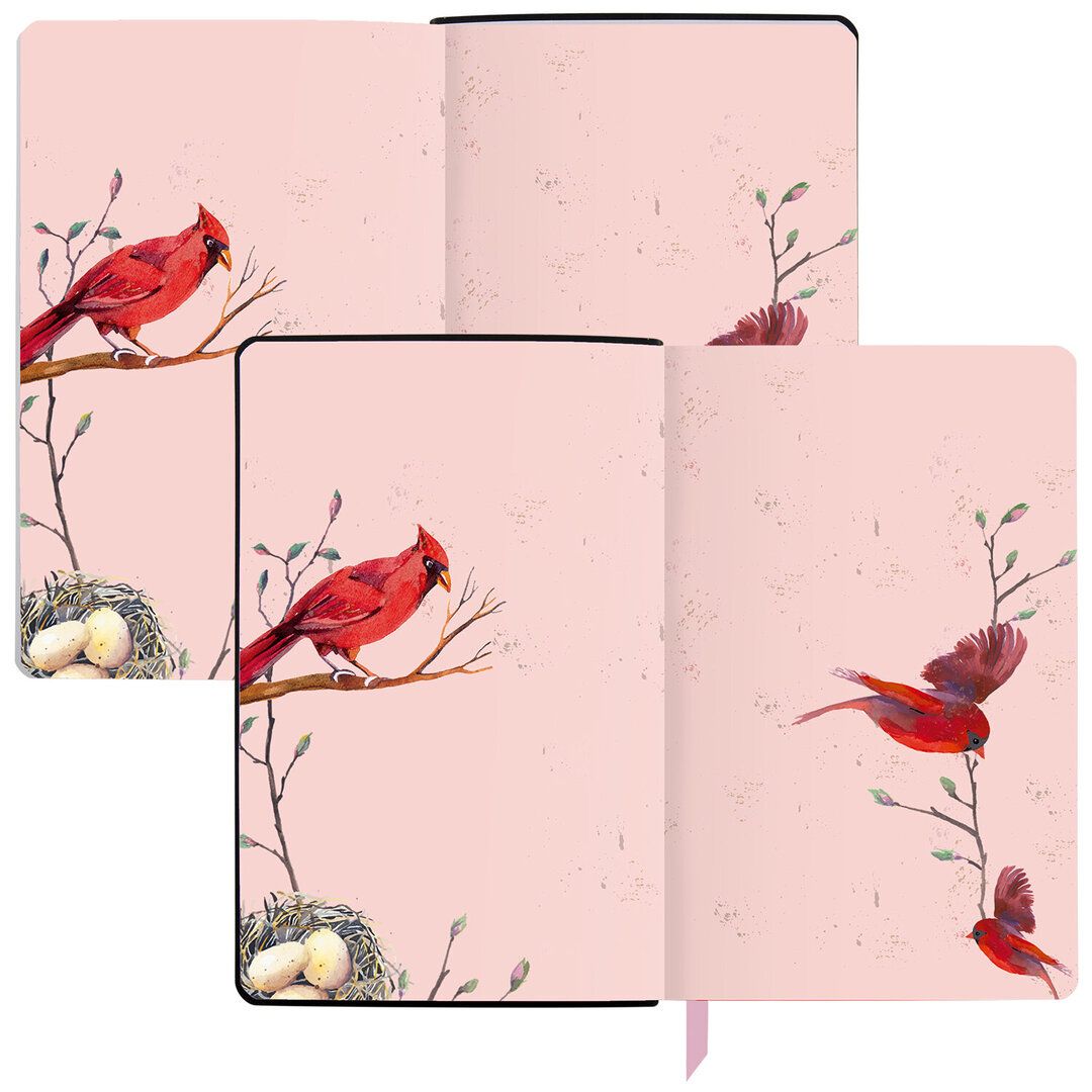 Ежедневник недатированный Brauberg Vista "Birds", А5, 136 л, кожзам / Ежедневники недатированные №11