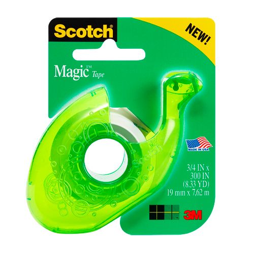 Клейкая лента Scotch Magic в диспенсере, 19 мм * 7,62 м.(3М) / Канцелярские ленты
