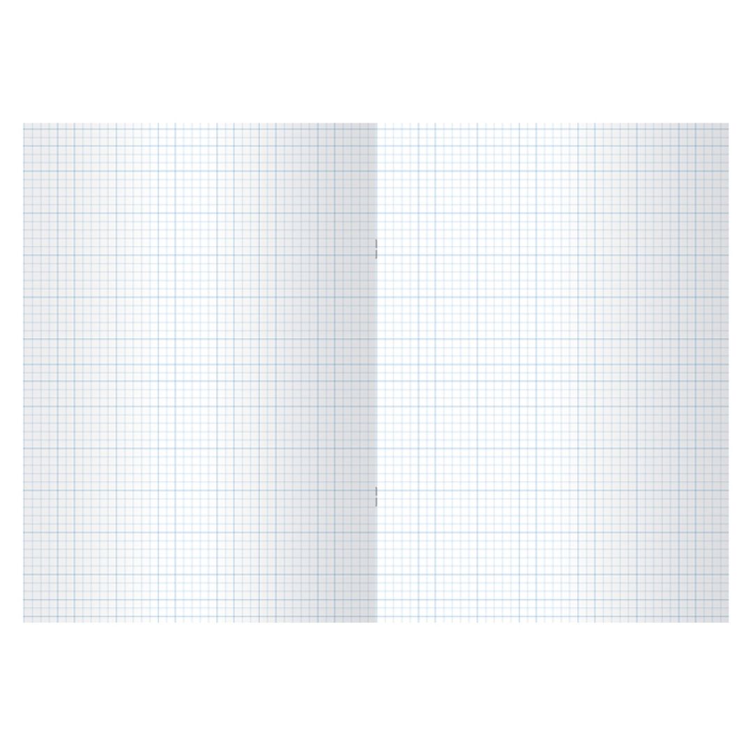 Тетрадь BG, A4, 80 листов, в клетку, на скрепке, бумвинил, суперэконом, синяя / Тетради №2