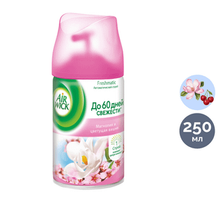 Ауыстырмалы баллондар Airwick "Магнолия және шие гүлі", 250 мл / Диспенсерге арналған баллондар