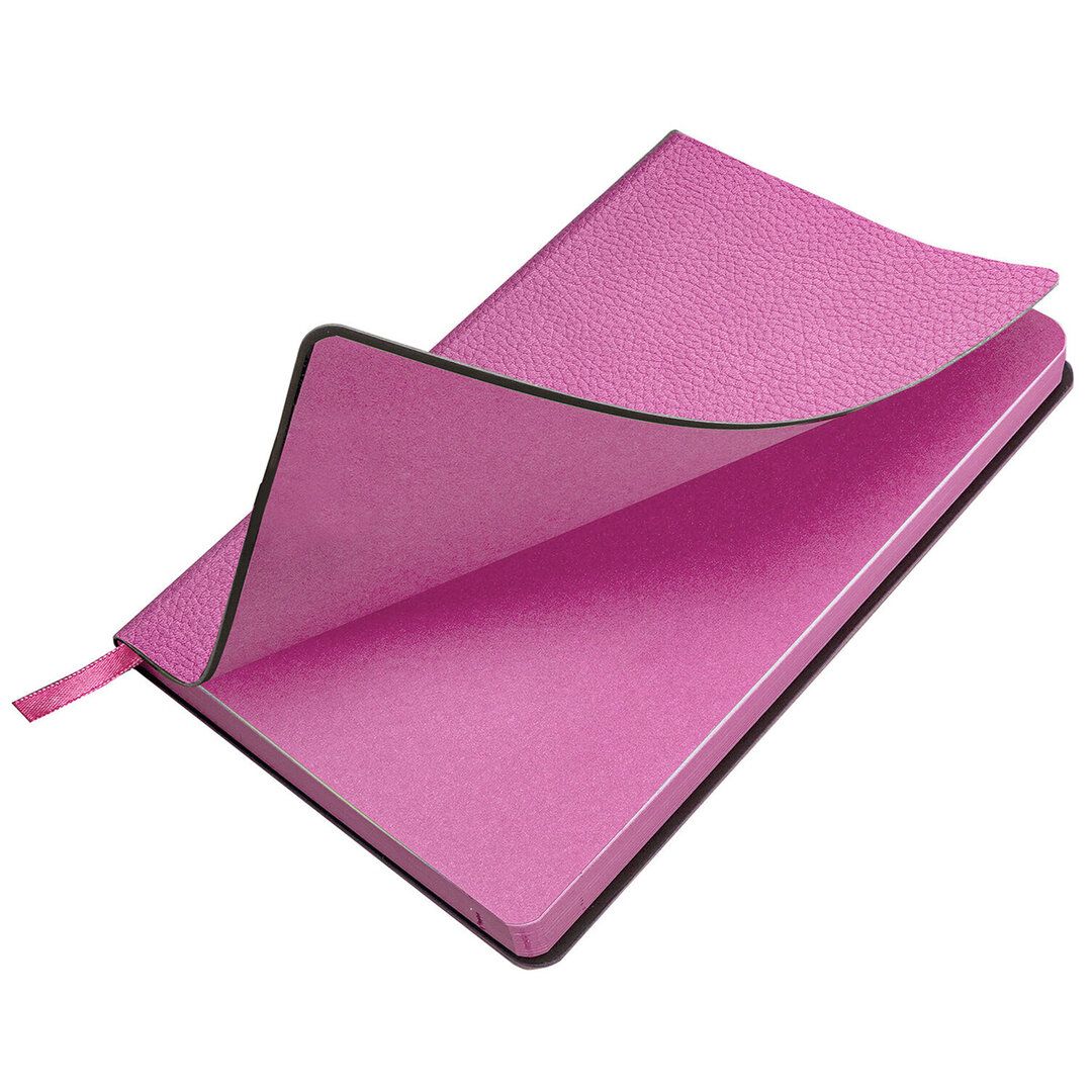 Ежедневник недатированный Brauberg "Stylish", А5, 160 л, кожзам, розовый / Ежедневники недатированные №3