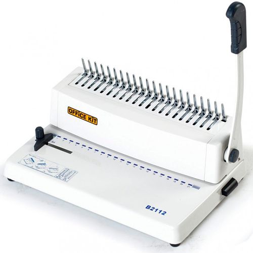 Переплетная машина Office Kit "B2112", А4, пластиковая пружина, переплет максимально 250 листов / Переплетные машины