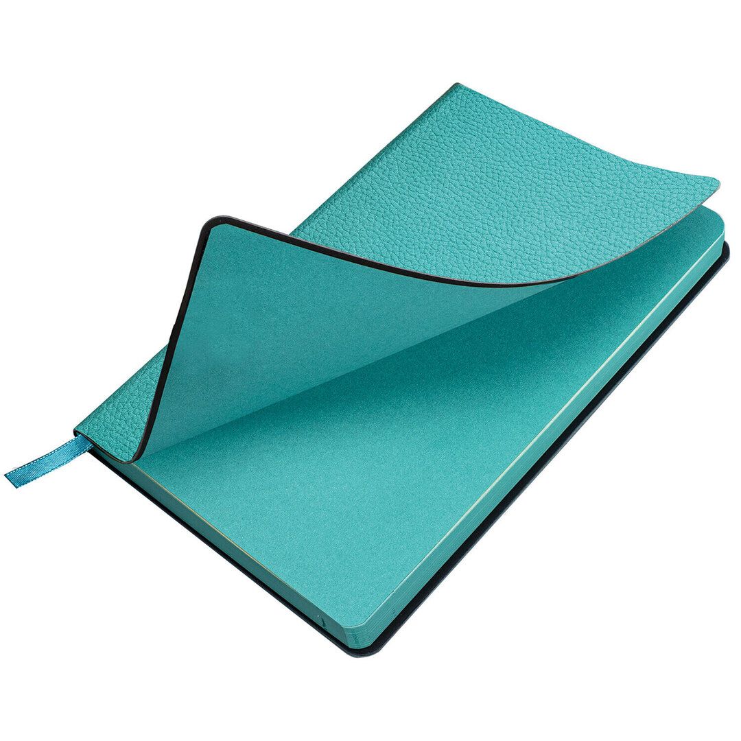 Ежедневник недатированный Brauberg "Stylish", А5, 160 л, кожзам, бирюзовый / Ежедневники недатированные №3