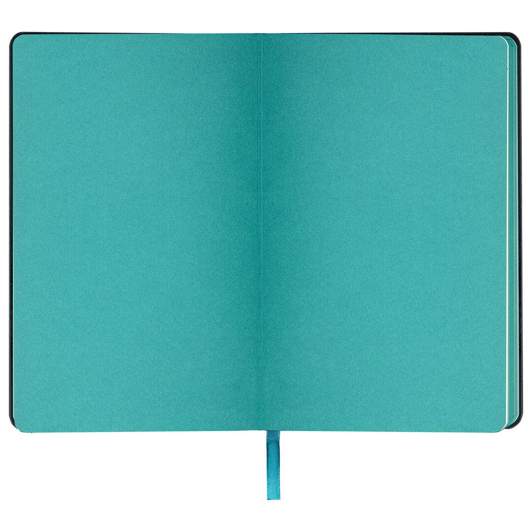 Ежедневник недатированный Brauberg "Stylish", А5, 160 л, кожзам, бирюзовый / Ежедневники недатированные №5