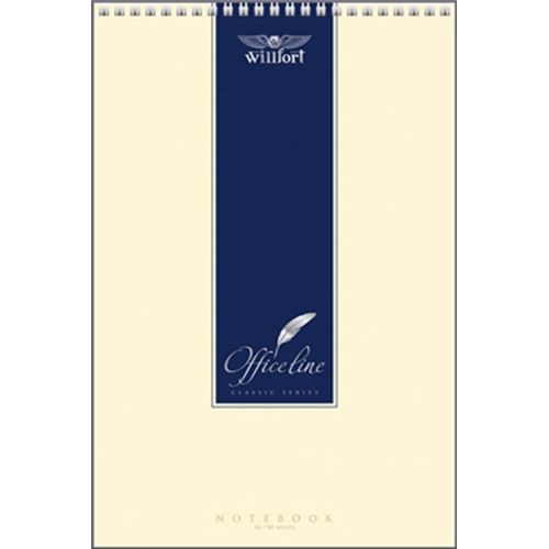 Блокнот А4 формата, 80 листов, Willfort "Office Line", на гребне, без линовки / Блокноты