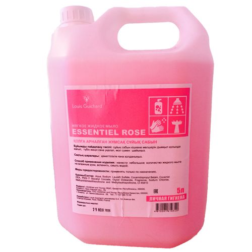 Жидкое крем-мыло Grass "Essentiel Rose", 5 л / Жидкое мыло