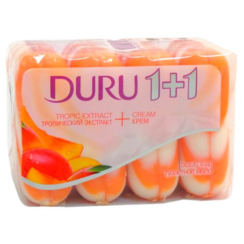 Мыло туалетное Duru "Tropic Extract", 4*90 гр / Мыло кусковое oe.kz Мыло туалетное Duru "Tropic Extract", 4*90 гр / Мыло кусковое