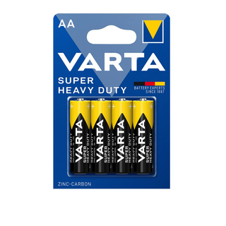 Батарейки Varta SUPERLIFE Mignon пальчиковые AA R6, 1.5V, 4 шт./уп, цена за упаковку / Батарейки