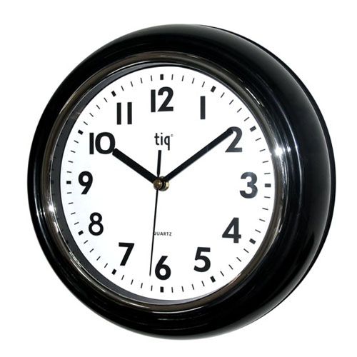 Часы пластиковые Tig d=30 см, круглые, обьемные, черные / Часы настенные oe.kz Часы пластиковые Tig d=30 см, круглые, обьемные, черные / Часы настенные